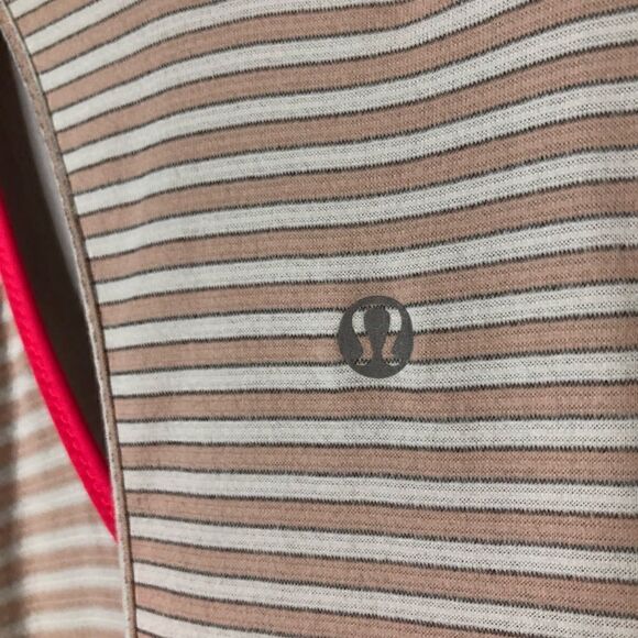 Lululemon What The Sport Singlet Silver Stripe White Naked Tank Top - Picture 6 of 7